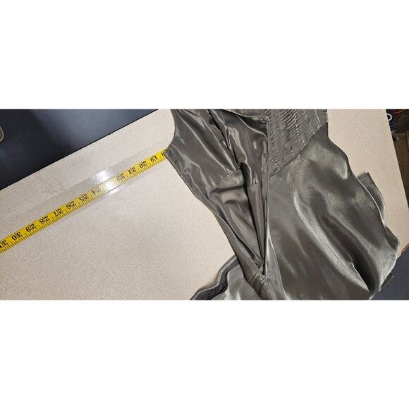 Davids Bridal Women 2 piece Event Dress Size 10 Gala MOB Formal Metallic  Mature - Picture 9 of 13